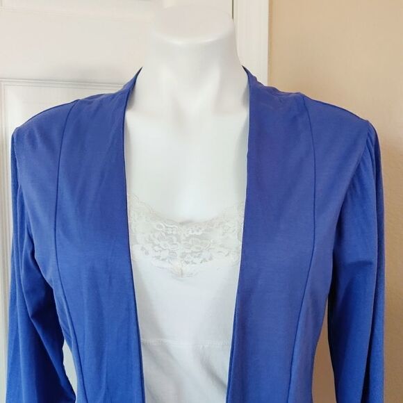 Tint Your World open front blue cardigan M - Picture 2 of 8